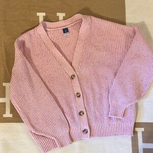 Kids Old Navy Pink Button-Up Cardigan